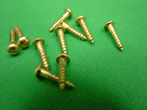 Small solid brass screws - ,, pack