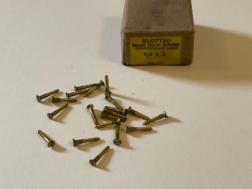Solid brass screws - 20,