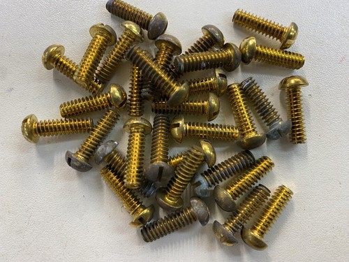 Whitworth round brass screws - whitworth,