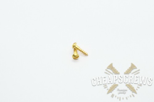 Solid brass screw slotted - screw,