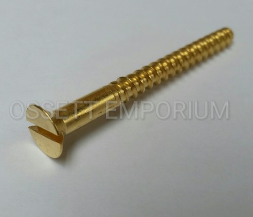 Solid brass countersunk screw - solid,