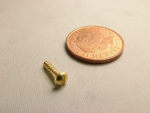 Small solid brass - , screws,