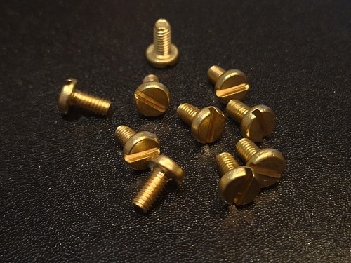 Solid brass slotted - brass, pan