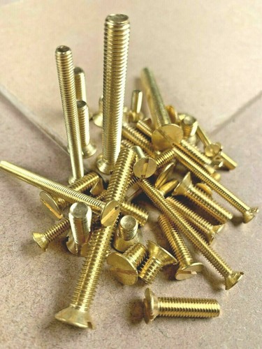 Machine screws solid brass - machine,
