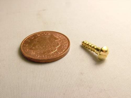 Small solid brass screws - ,, pack