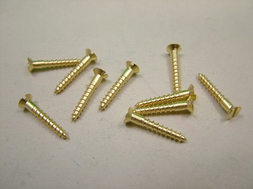 Small solid brass screws pack - brass, screws,pack