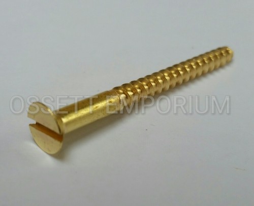 Solid brass countersunk screw - solid,