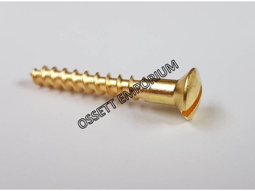Solid brass countersunk screw - solid,