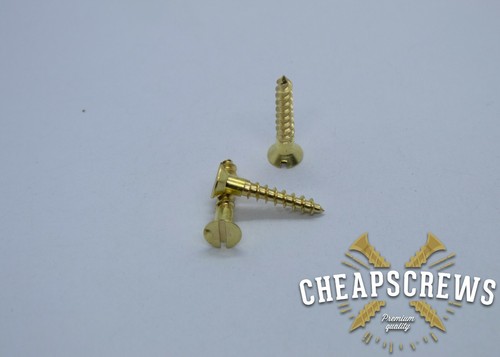 Solid brass screw - screw, slotted