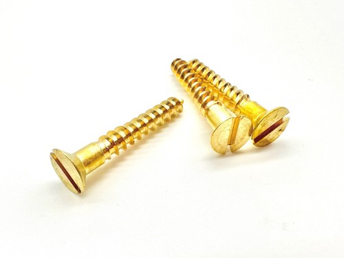 Solid brass slotted - solid, 8g