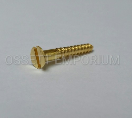Solid brass countersunk screw - brass,