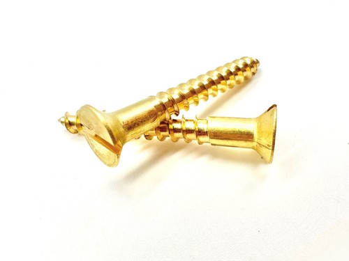 Solid brass 10g - 10g, slotted