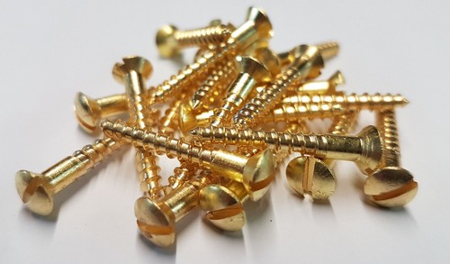 Solid brass countersunk screw - solid,