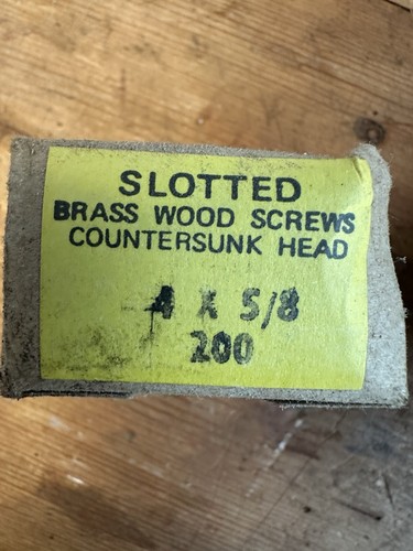 Solid brass wood screws - solid,