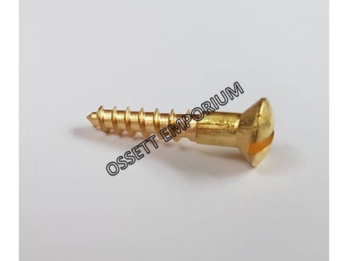 Solid brass countersunk screw - brass,