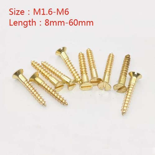Solid brass slotted - solid,