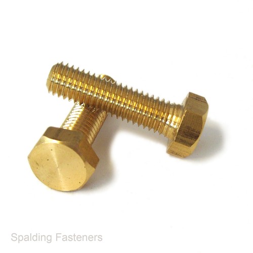 Solid brass metric - brass, hexagon