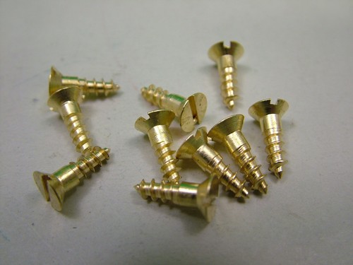 Small solid brass - , screws,pack