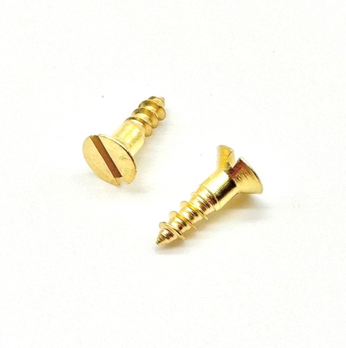 Solid brass wood screws - wood,