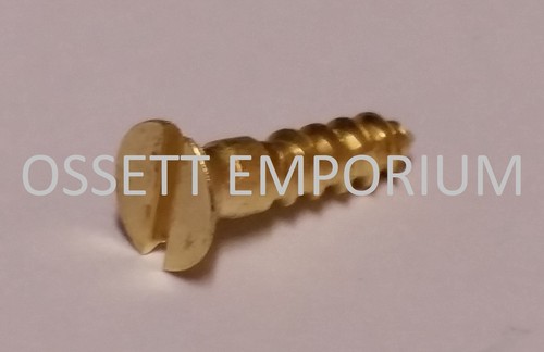 Solid brass countersunk screw - brass,