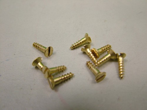 Small solid brass screws pack - brass, screws,pack