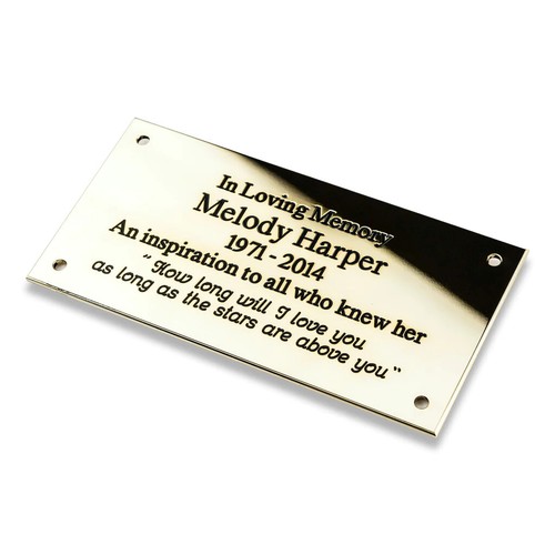 Solid brass engraved plaques - engraved,