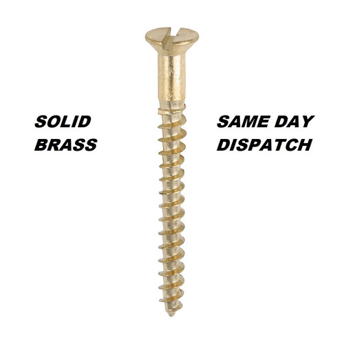 Brass screw slotted - screw,