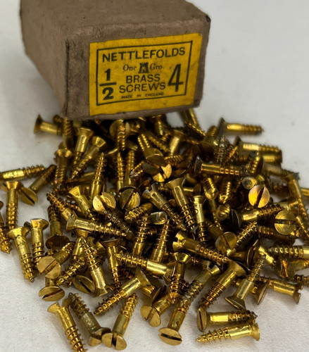 Box brass countersunk screws - box,